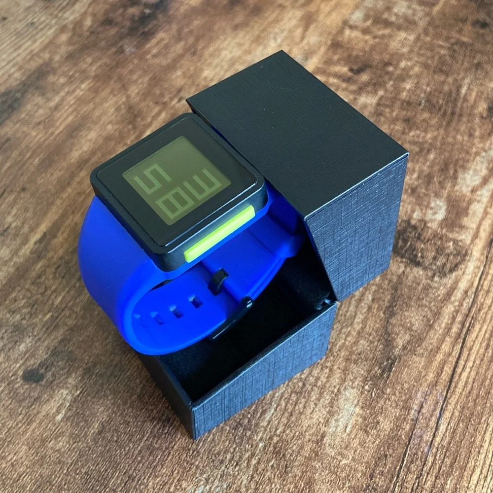 Nixon the Newton Digital Blue and Green Digital Watch